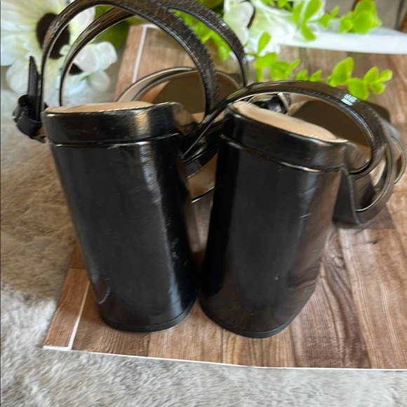 MIA Black Block Heel Sandals with Ankle Strap - Picture 3 of 8